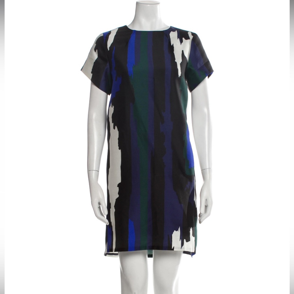 WHiT NY Silk Wool Abstract Dress